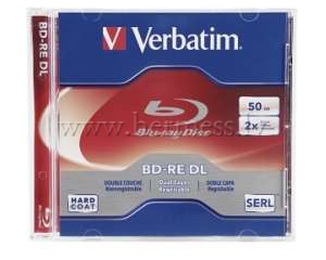 Disks Blu-Ray BD-RE 50Gb, 2x, Jewel kast, 1gab.
